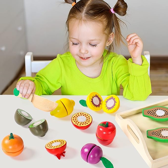 Kit Alimentos Montessori - Estimula o aprendizado e a imaginação (PROMOÇÃO EXCLUSIVA)