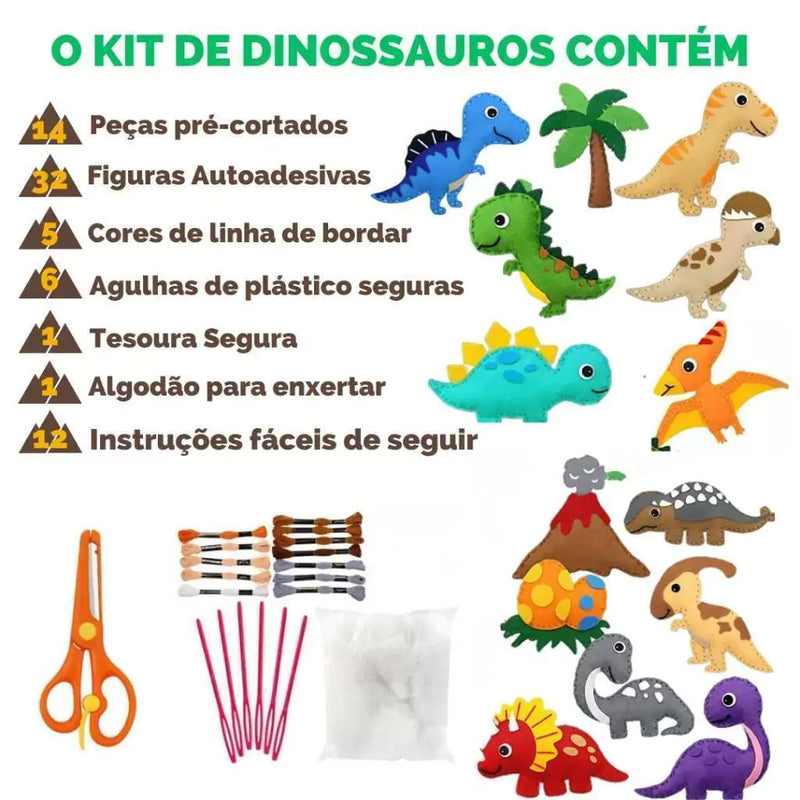 Kit de Costura mágica Montessori - Desperte a criatividade e imaginação dos pequenos + Kit extra de brinde