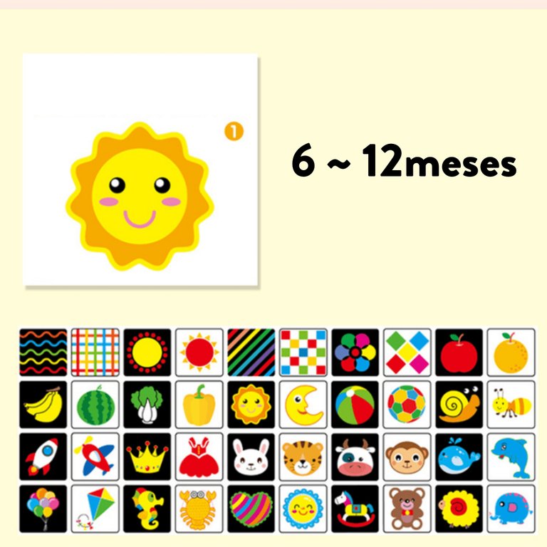 Kit de Flashcards - Desenvolvimento Cognitivo para Bebês