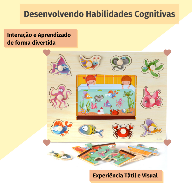 Brinquedo Educativo Encaixe e Aprenda 3D