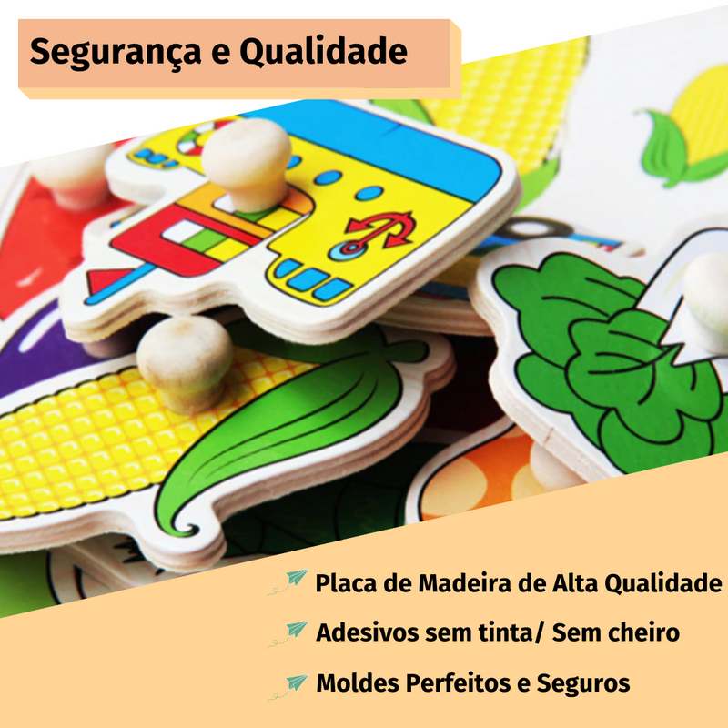 Brinquedo Educativo Encaixe e Aprenda 3D