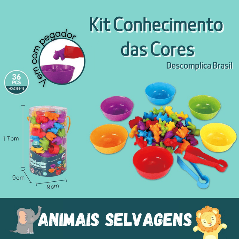 Kit Conhecimento das Cores + Ebook Colorir BRINDE