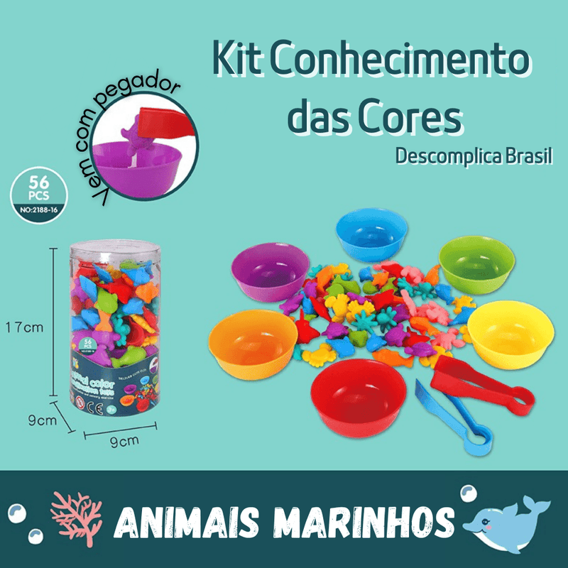 Kit Conhecimento das Cores + Ebook Colorir BRINDE