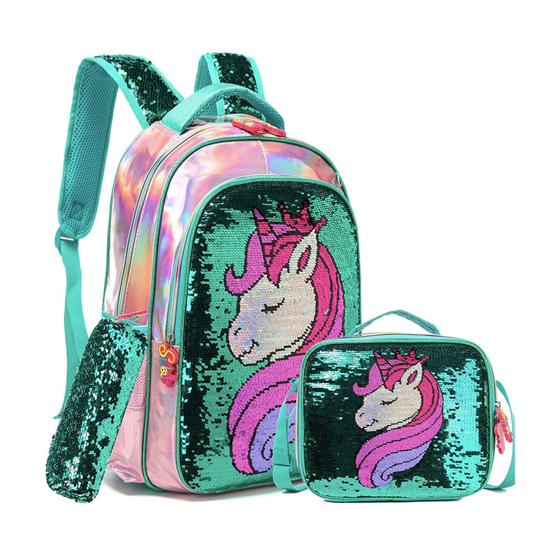 Mochila Escolar Infantil Unicórnio