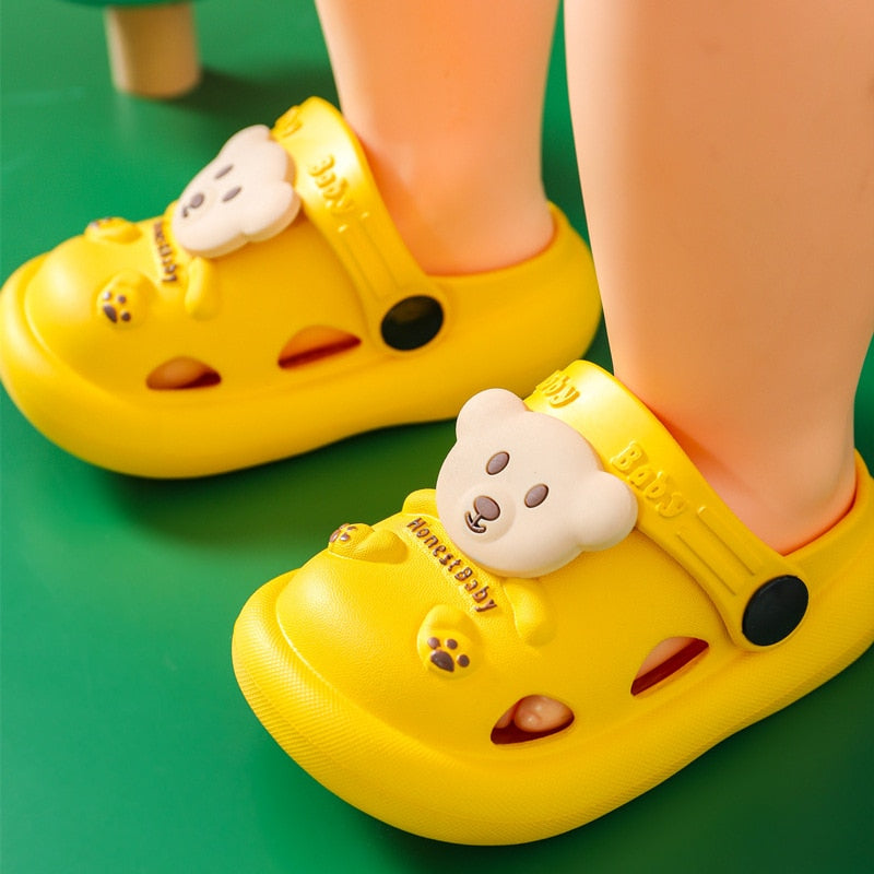 Chinelo Crocks Nuvem Infantil - Ursinho Divertido