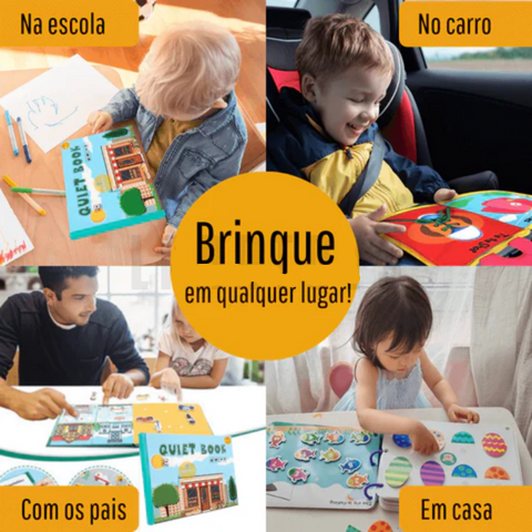 Livro Interativo Montessori QuietBook - Educação Infantil